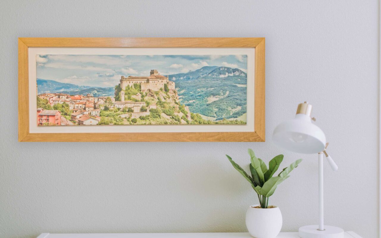 Bardi Castle Printed Canvas By Mark Baylis