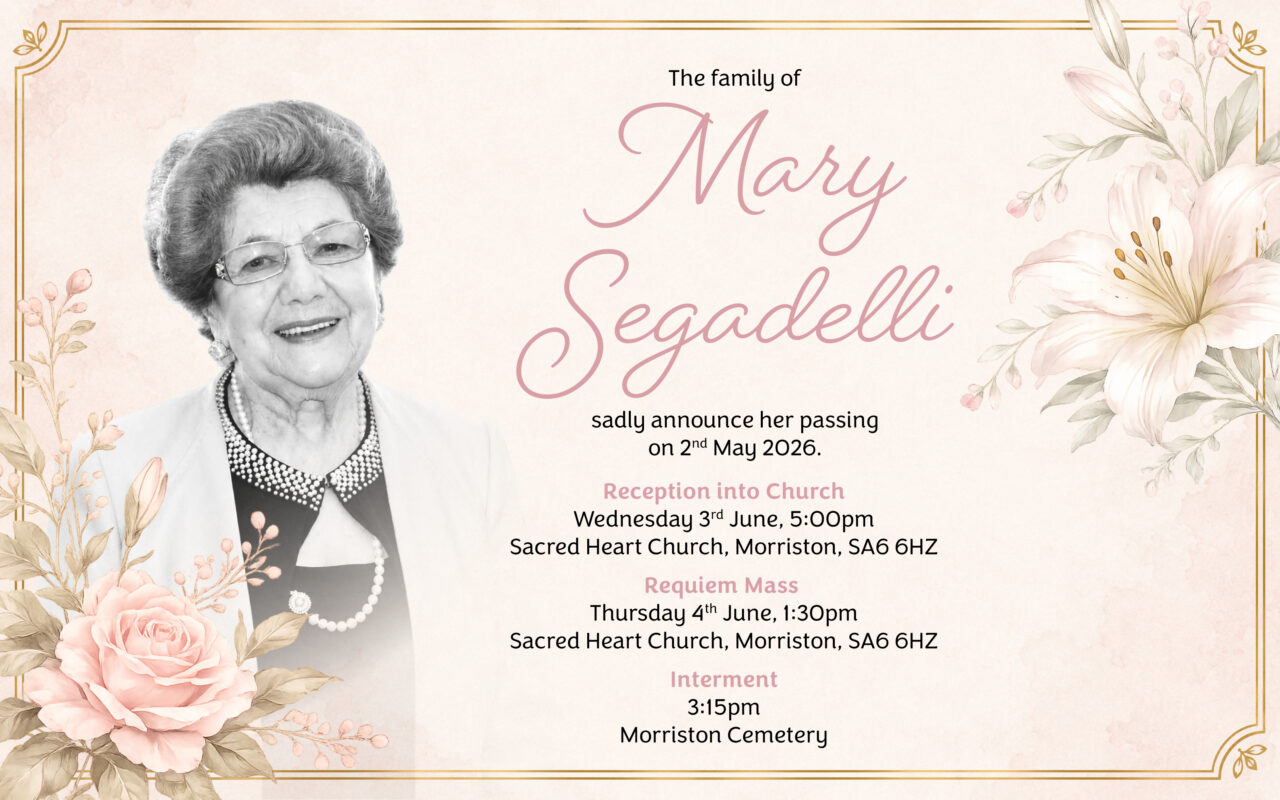 In memory of Mary Segadelli